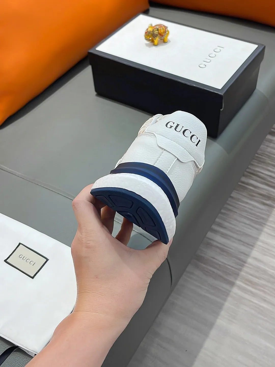 Men's shoes GUCCI "Gucci" P440 Regular size: 38-44 (casual shoes) Product materials: Selected cowhide upper, soft sheepskin lining; original outsole.